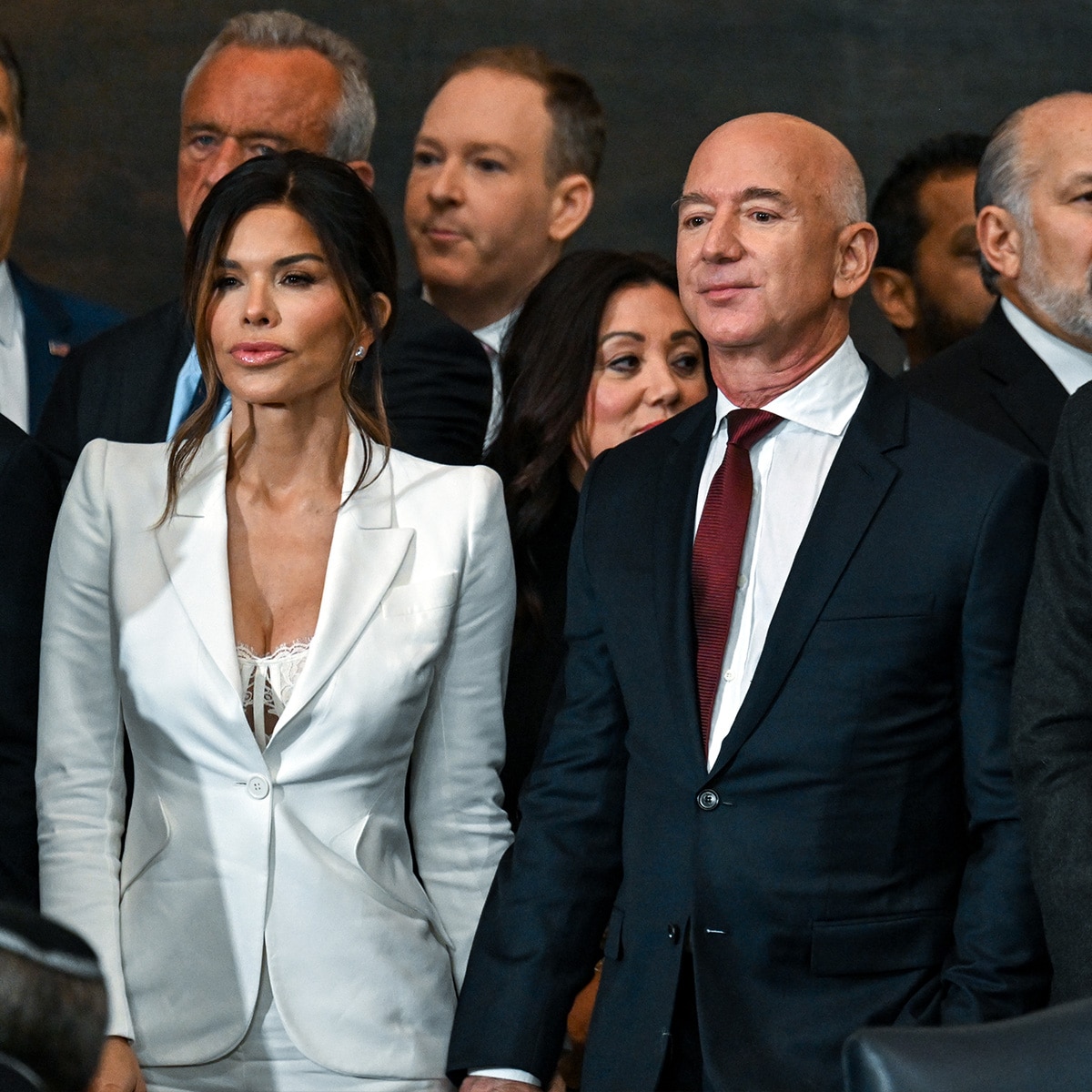 Lauren Sanchez, Jeff Bezos, Donald Trump Inauguration