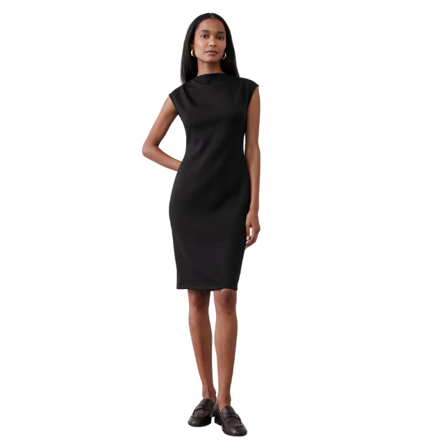 banana republic factory black dress Vintage 90s Corduroy Mini Overall Dress (M)