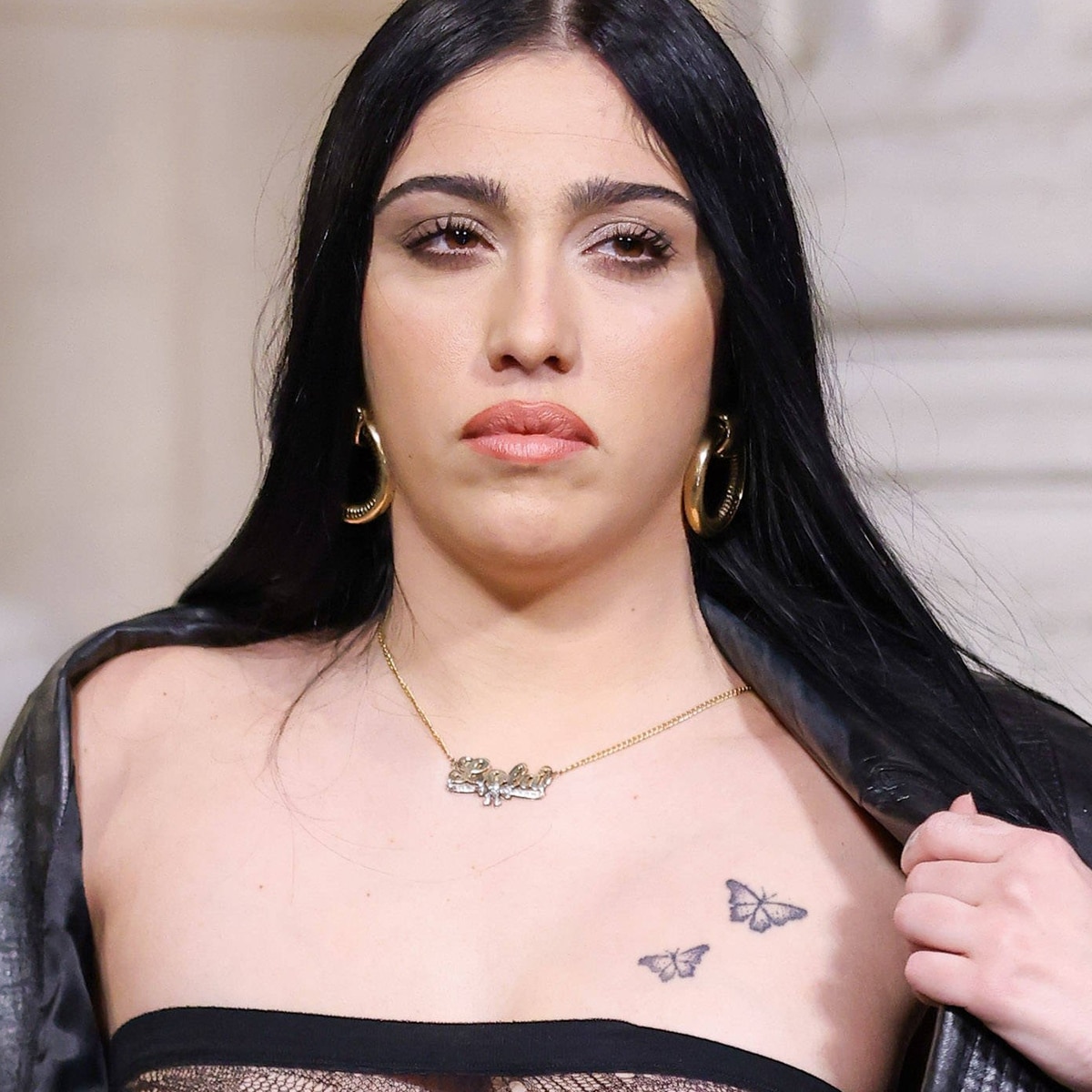 Madonna's Daughter Lourdes Leon Frees the Nipple at Paris Fashion Week