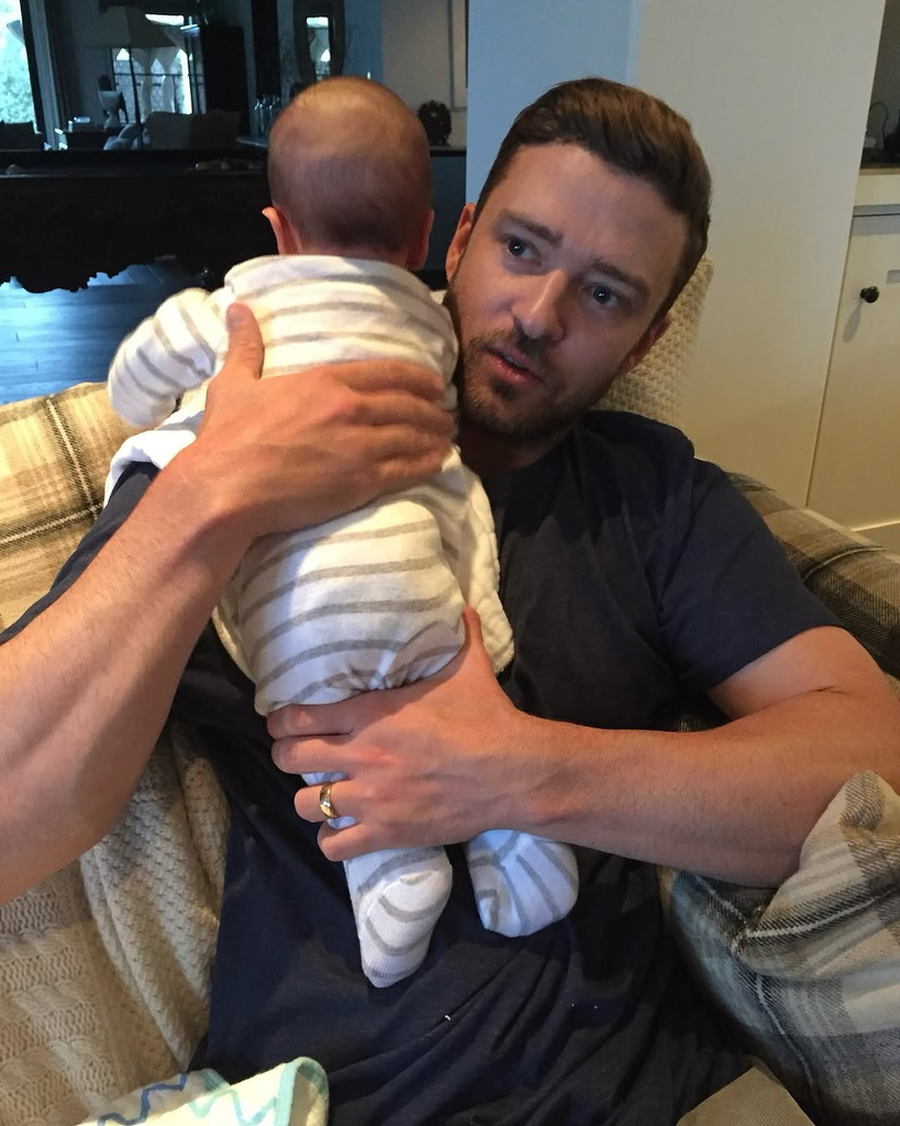 Justin Timberlake being a dad, Jessica Biel