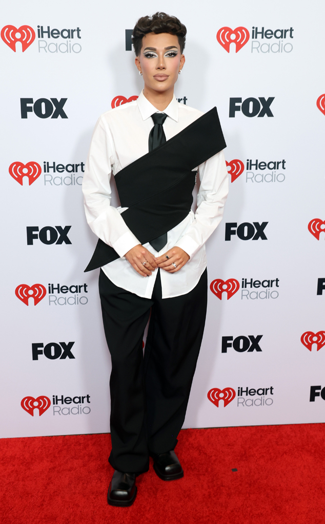 James Charles arrives at the 2025 iHeartRadio Music Awards red carpet