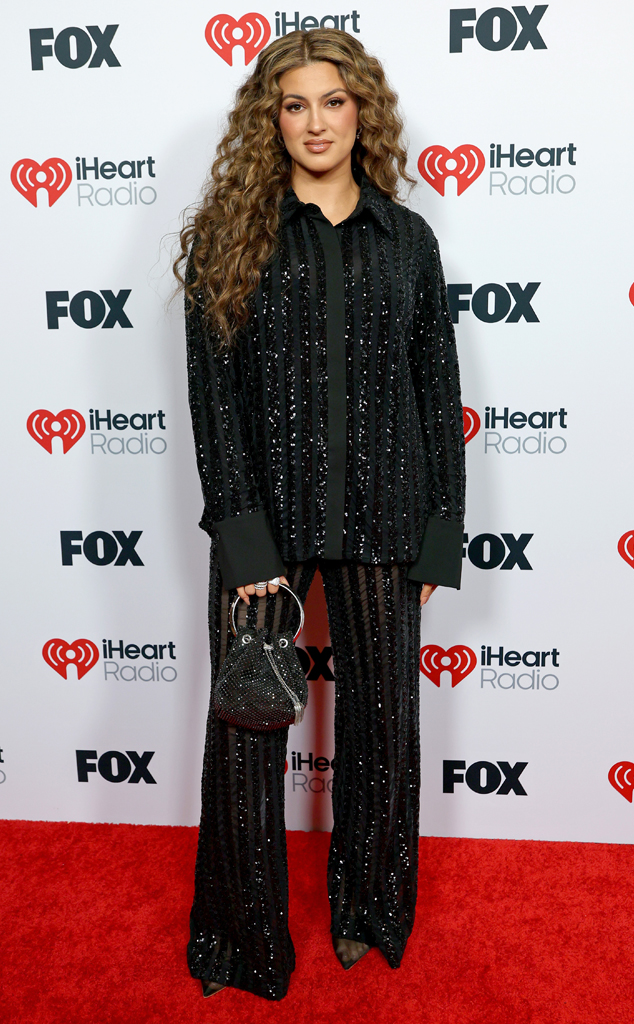 Tori Kelly arrives at the 2025 iHeartRadio Music Awards red carpet