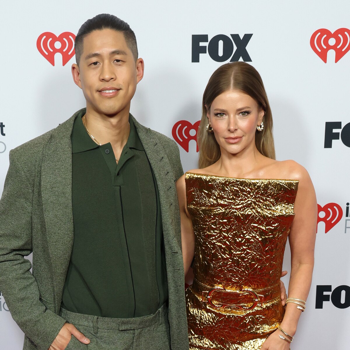 Daniel Wai and Ariana Madix arrive at the 2025 iHeartRadio Music Awards red carpet