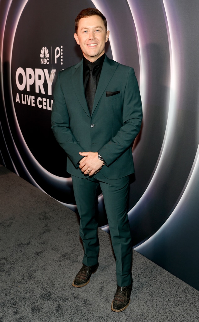 Scotty McCreery arrives at Opry 100: A Live Celebration red carpet