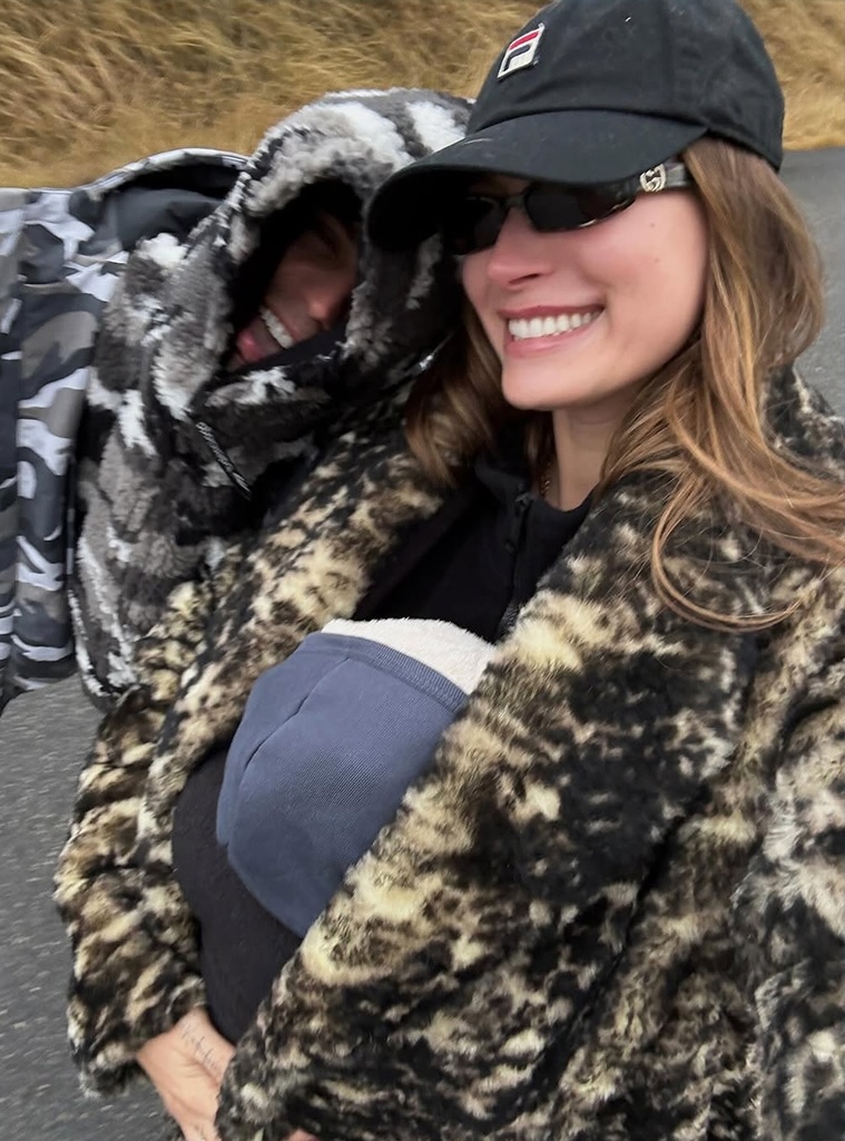 Hailey Bieber and Justin Bieber take a stroll with their son Jack Bieber.