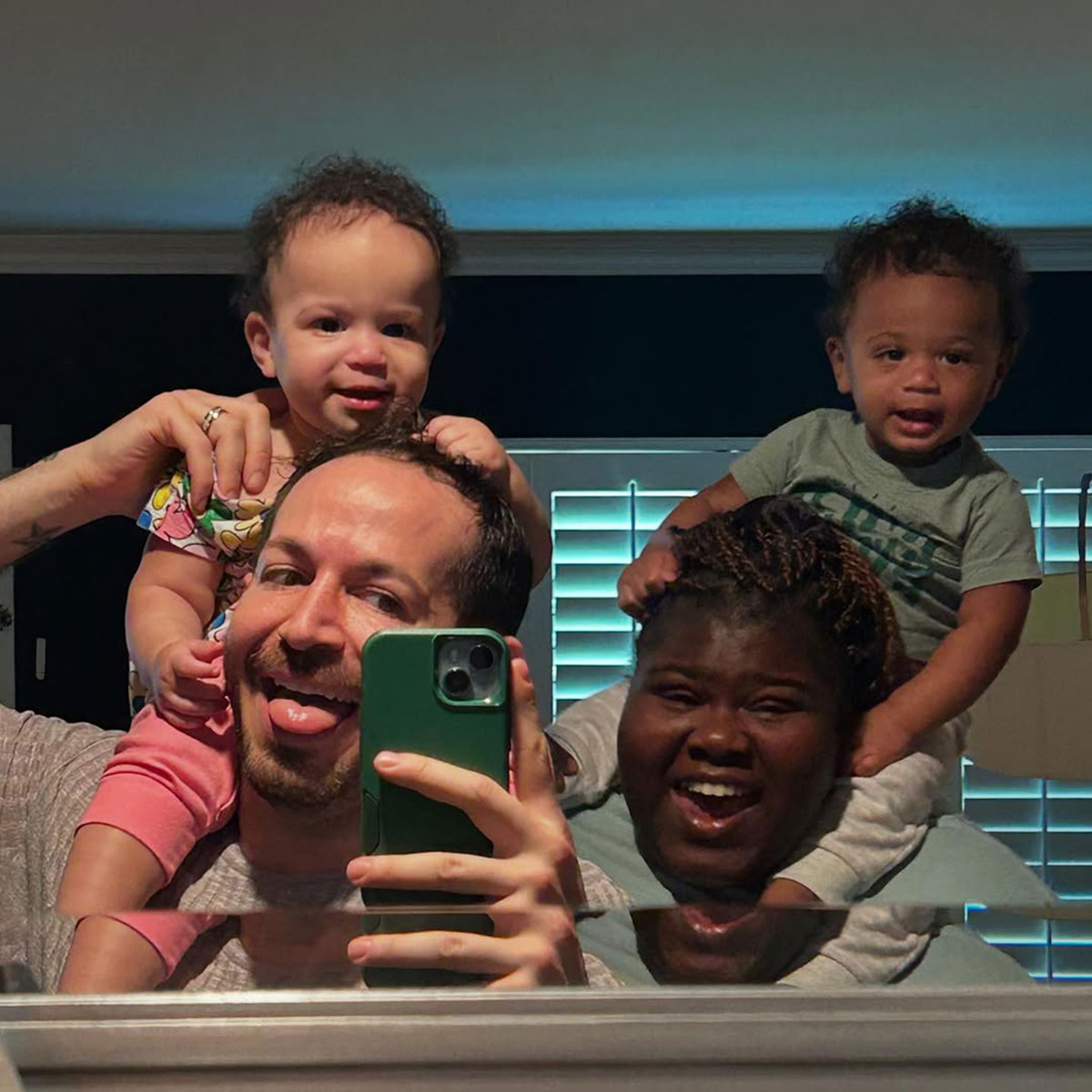 Gabourey Sidibe, Brandon Frankel, Twins, Cooper, Maya, Instagram, 2025