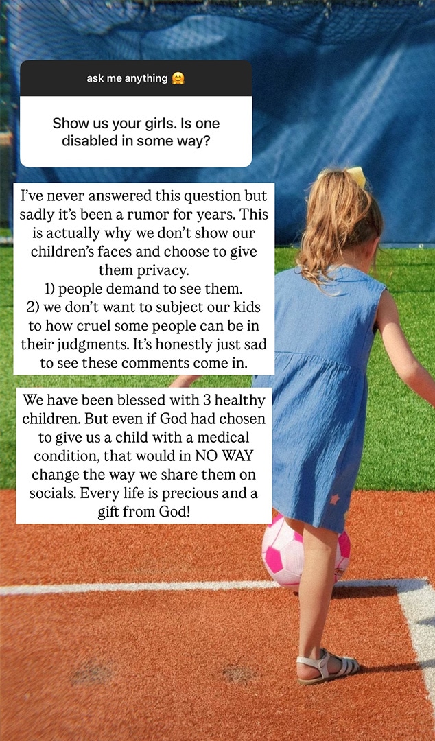 Jinger Duggar, Instagram Story