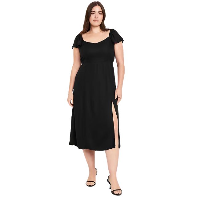old navy women's fit & flare crepe mini dress Harco Original 1940s Navy Blue Dropped Waist Dress, w/Flaws XS/S– Papillon  Vintage Shop