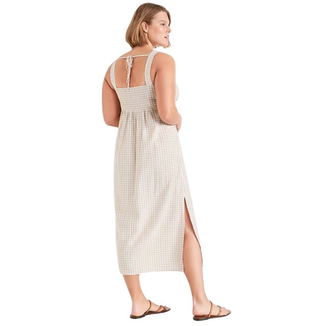 open lace back dress Scotch & Soda Smocked Print Dress 16 main image 0