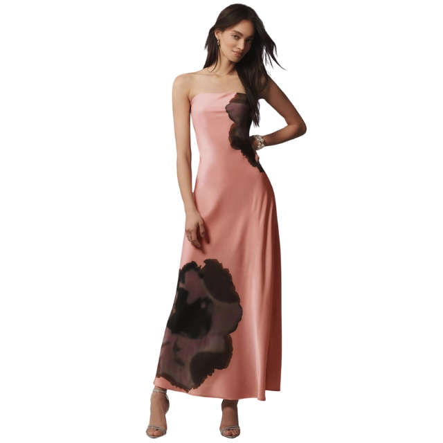 Prom floral printed summer bridesmaid dresses 4991