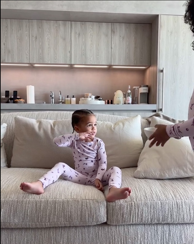 Aire Webster, Stormi Webster, Kylie Jenner Snack Challenge