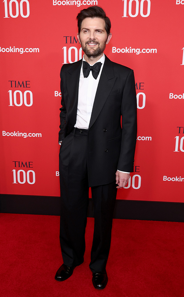 Adam Scott Arrives at Time 100 Red Carpet