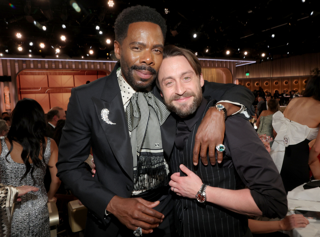 Colman Domingo, Kieran Culkin, 2025 Golden Globes, candids
