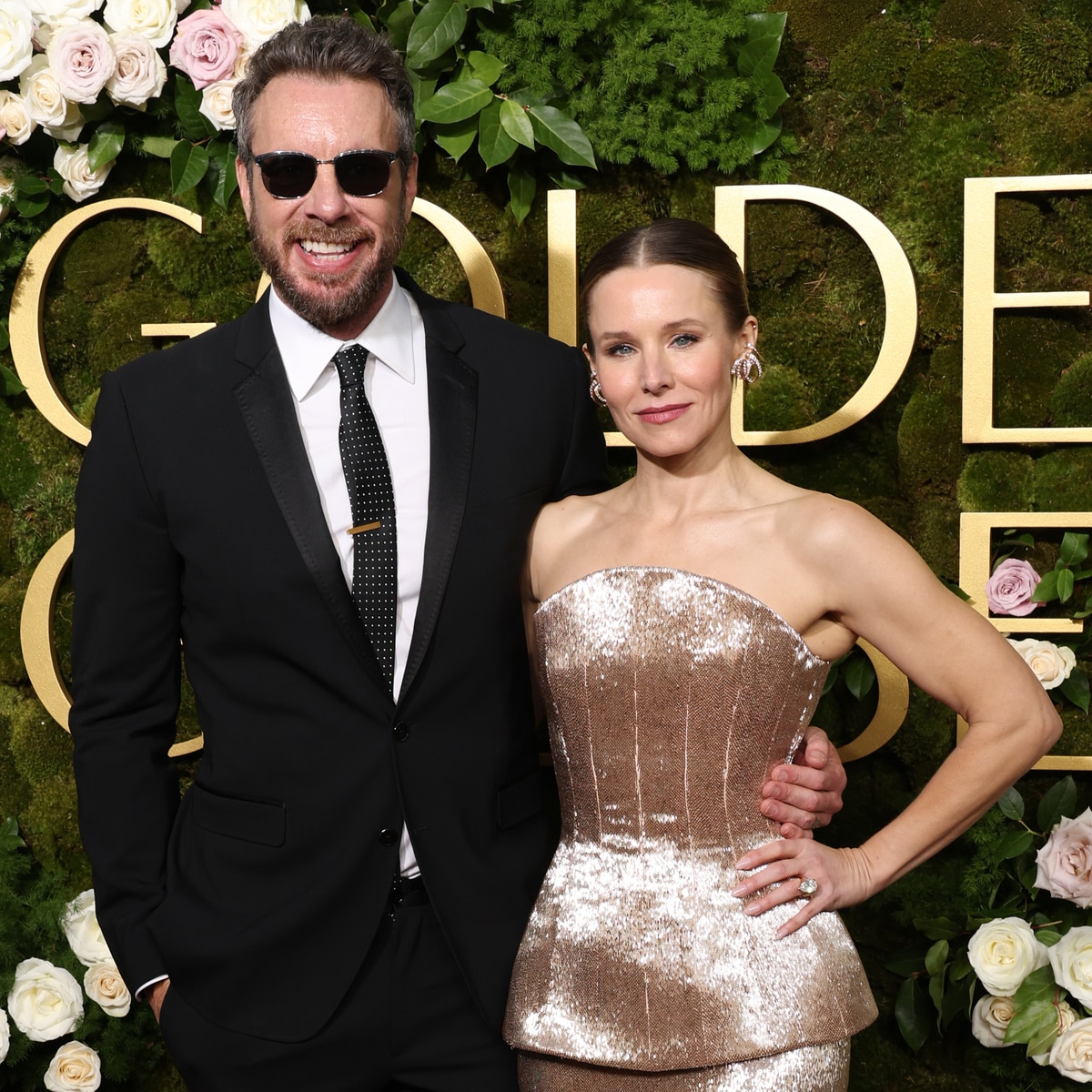 Kristen Bell, Dax Shepard, 2025 Golden Globe Awards, Arrivals