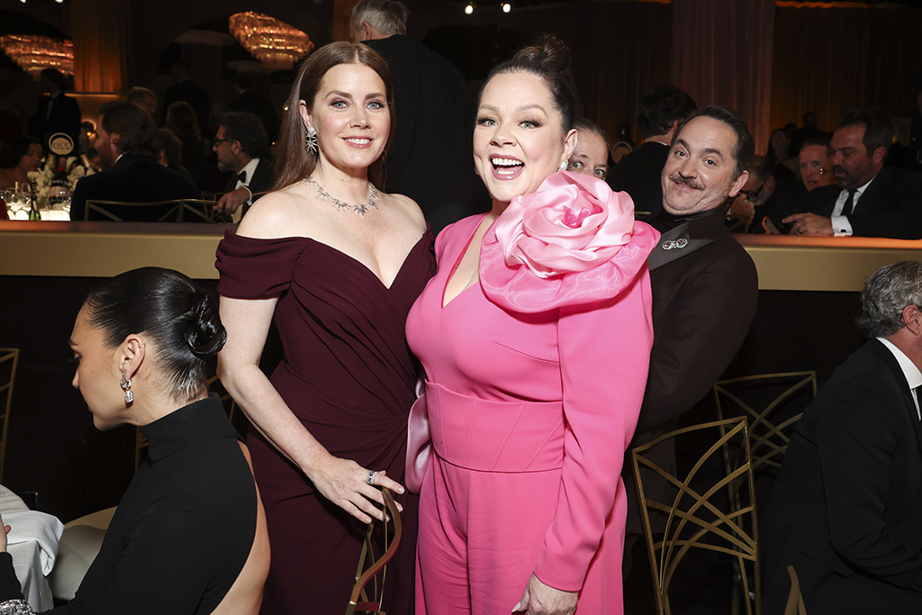 Amy Adams, Melissa McCarthy, 2025 Golden Globe Awards, Candids