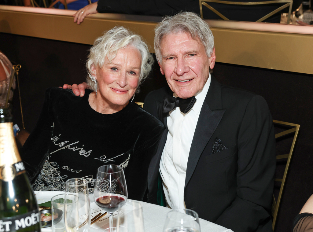 Glenn Close, Harrison Ford, 2025 Golden Globe Awards, Candids