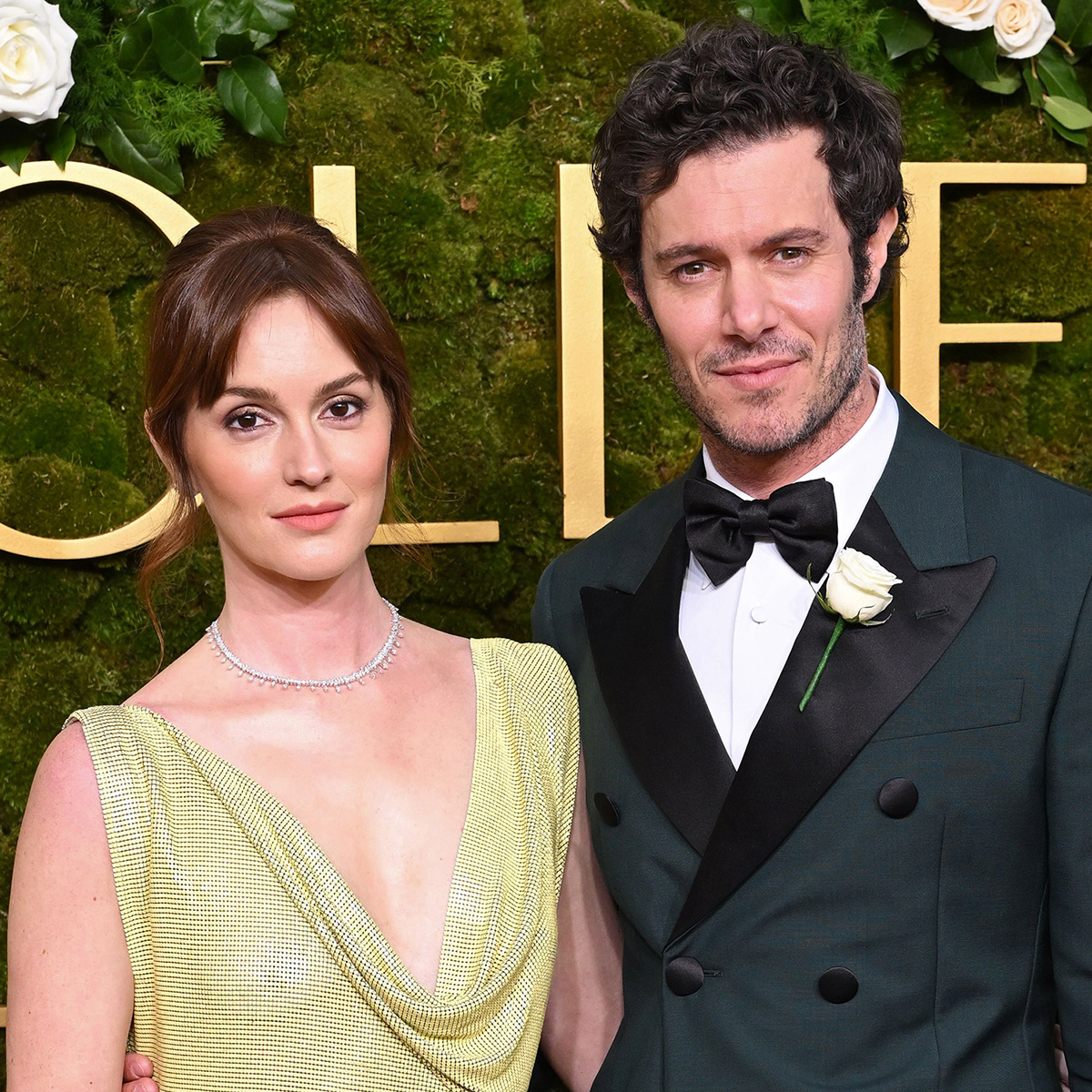 2025 Golden Globes Adam Brody, Leighton Meester Rare Joint Interview