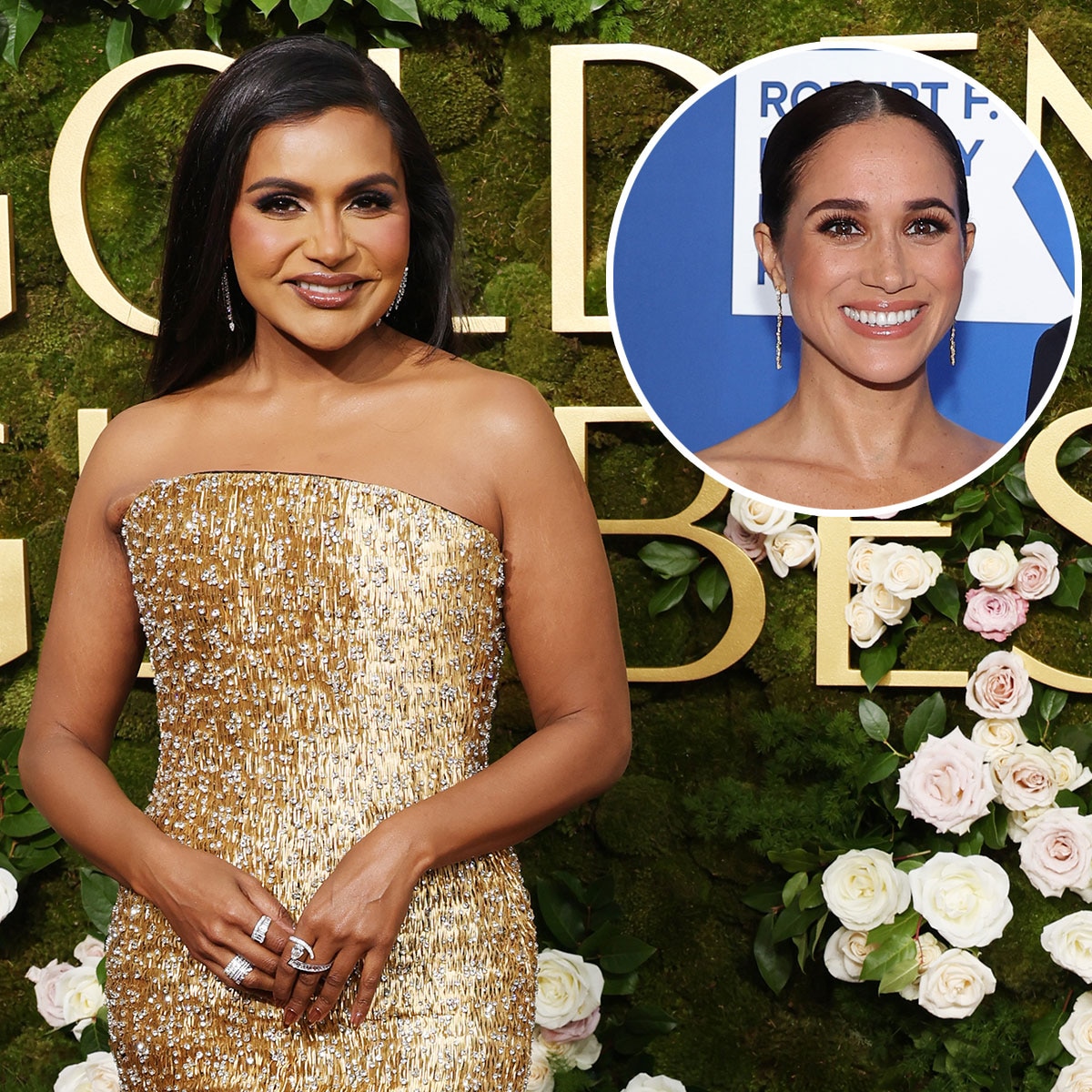 Mindy Kaling, Meghan Markle, 2025 Golden Globes