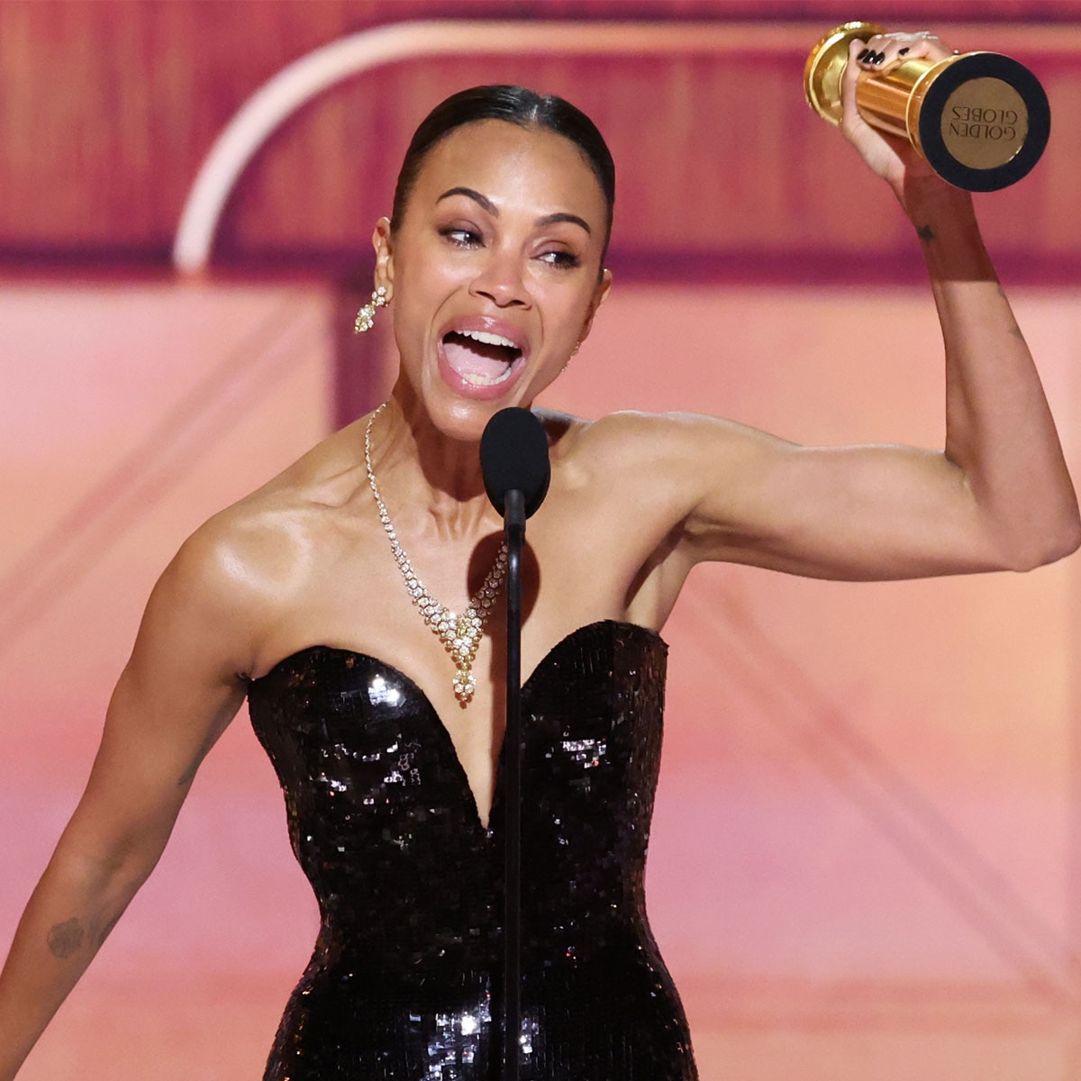 Zoe Saldana, 2025 Golden Globes, Awards