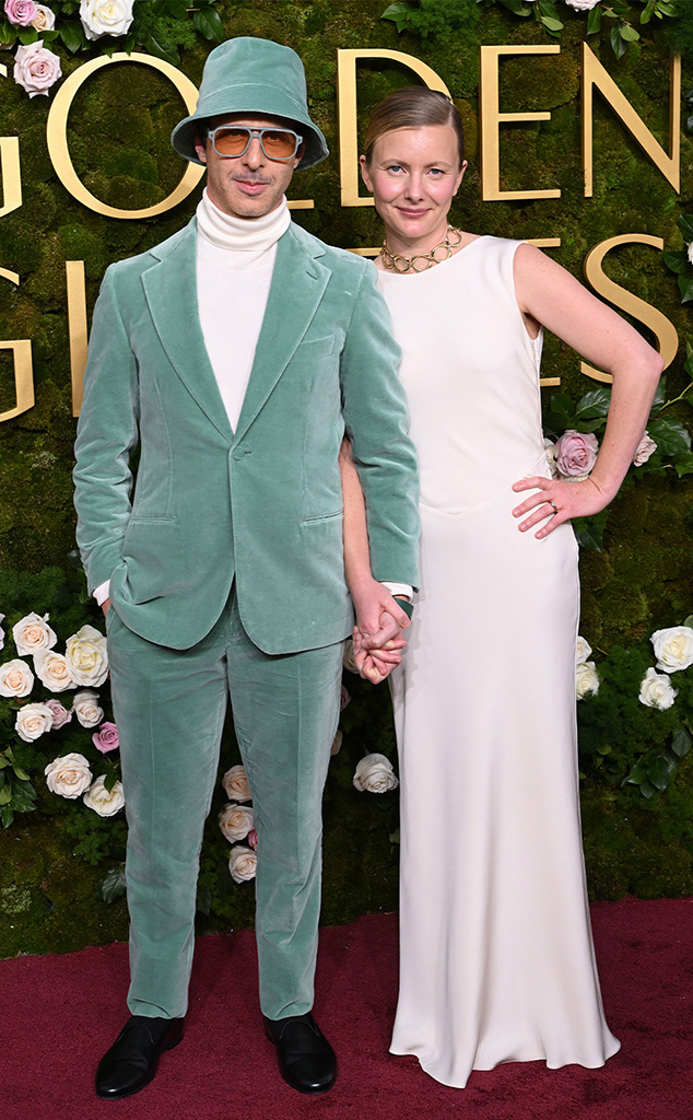 Jeremy Strong, Emma Wall, 2025 Golden Globes, Couples