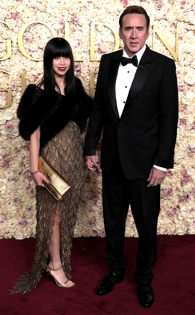 Riko Shibata, Nicolas Cage, 2025 Golden Globes, Couples