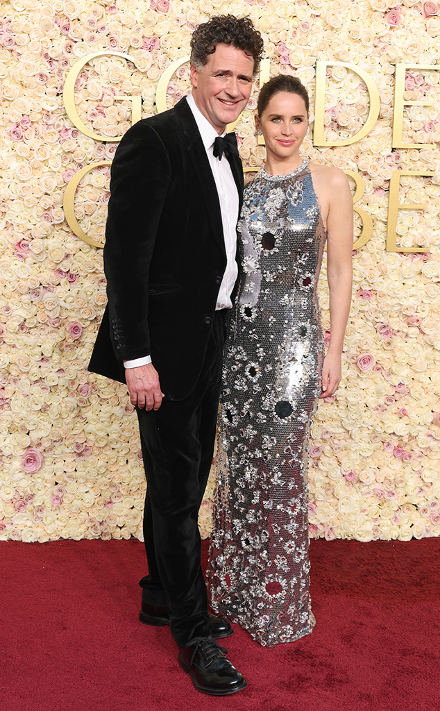 Felicity Jones, Charles Guard, 2025 Golden Globes, Couples