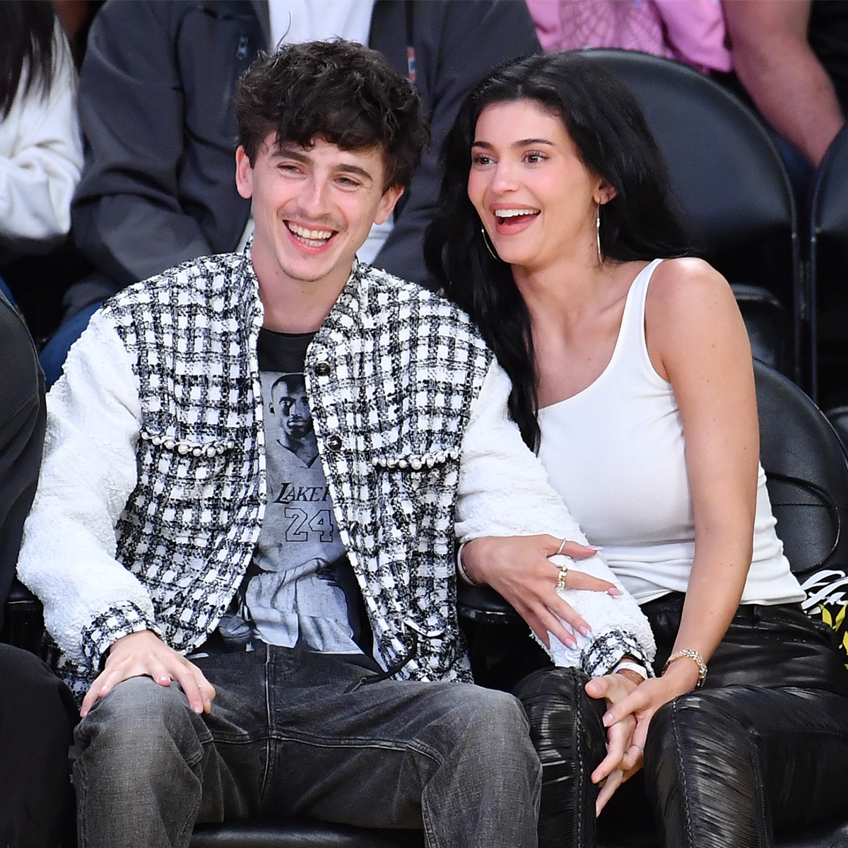 Kylie Jenner & Timothée Chalamet Pack on PDA Courtside at Lakers Game