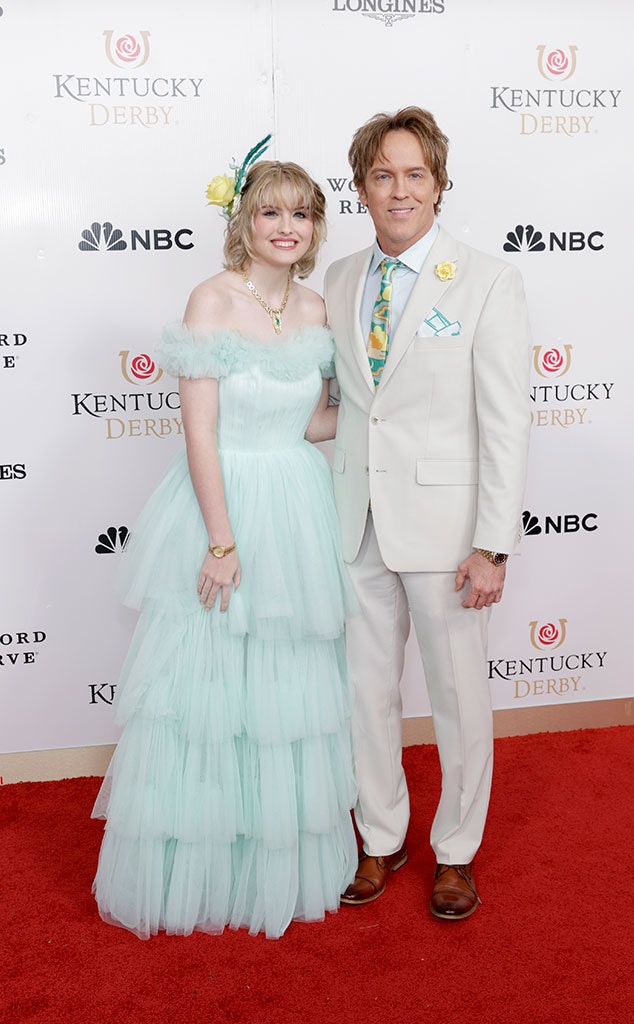 Dannielynn Birkhead, Anna Nicole Smith's Daughter, and dad Larry Birkhead at Kentucky Derby 2025