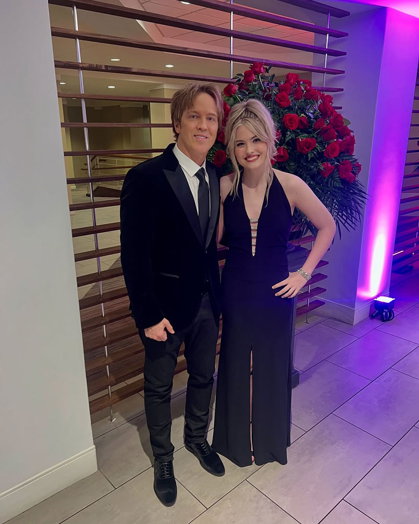 Dannielynn Birkhead, Anna Nicole Smith's daughter, and dad Larry Birkhead at 2025 Barnstable Brown Gala During Kentucky Derby 2025 Weekend