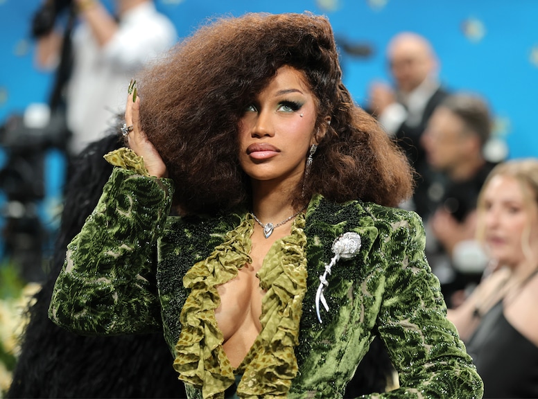 Cardi B arrives at Met Gala 2025 red carpet
