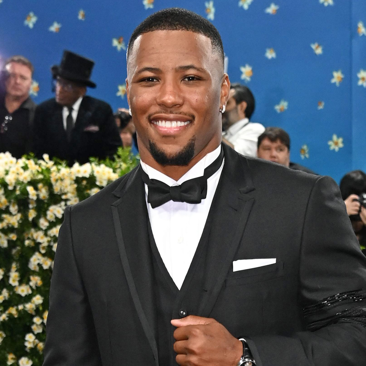 NFL Star Saquon Barkley Scores Style Points at Met Gala 2025