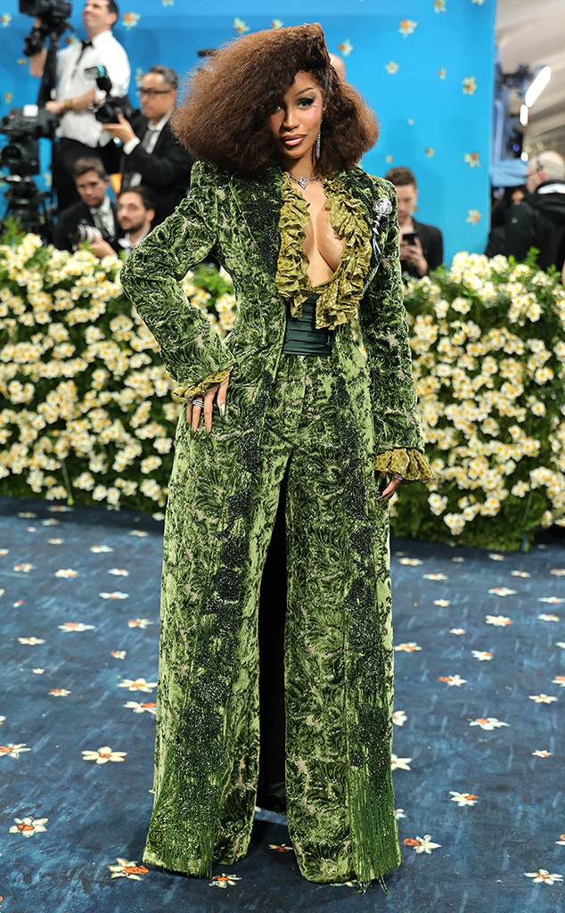 Cardi B arrives at Met Gala 2025 red carpet