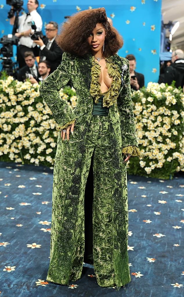 Cardi B arrives at Met Gala 2025 red carpet