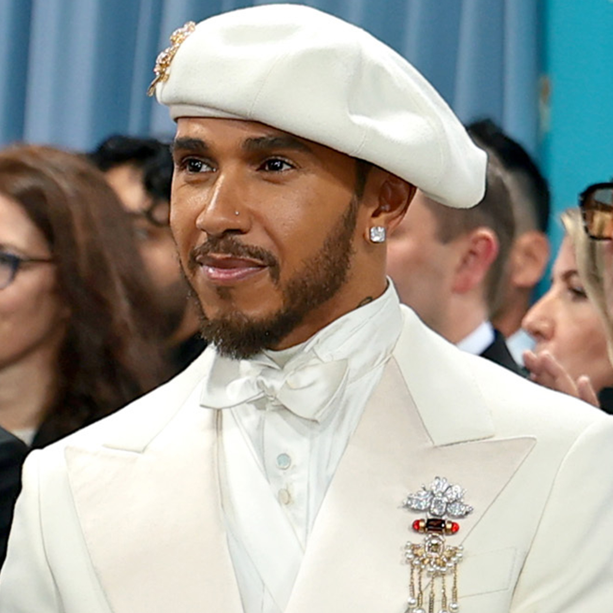 Formula 1’s Lewis Hamilton Gets Hearts Racing With Met Gala 2025 Red Carpet Look as Co-Chair