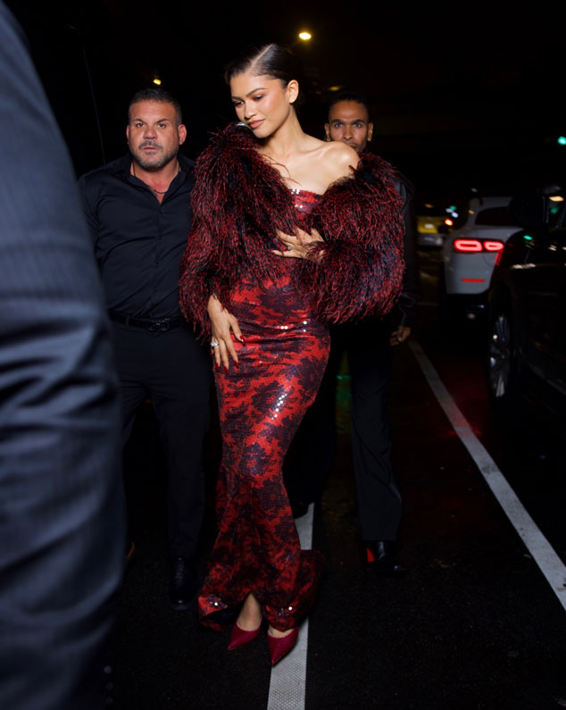 Zendaya arrives at Met Gala 2025 after party