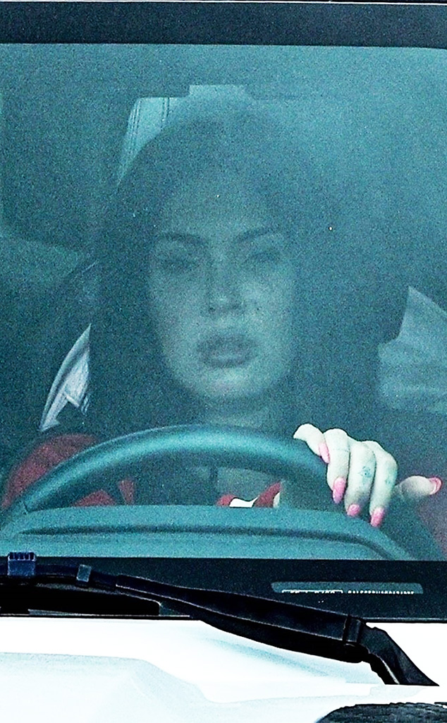 Megan Fox Driving, Calabasas, CA