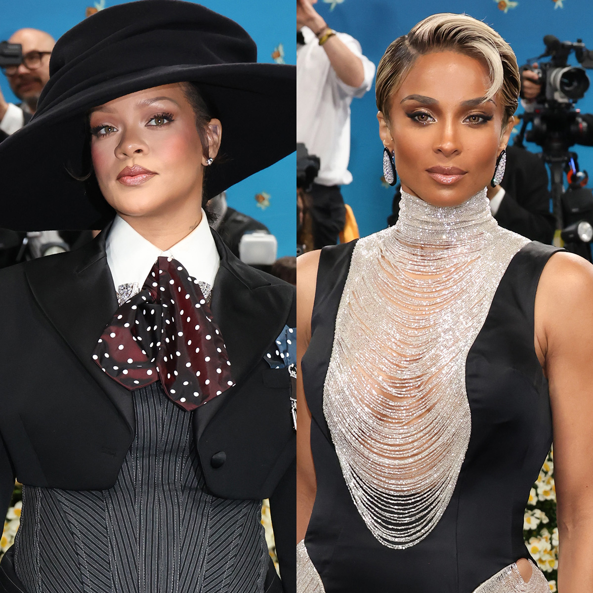 Pregnant Rihanna, Ciara Reunite at Met After Explosive Twitter Feud