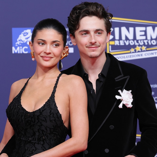 Timothee Chalamet and Kylie Jenner Red Carpet Debut at David Di Donatello at Cinecitta Studio