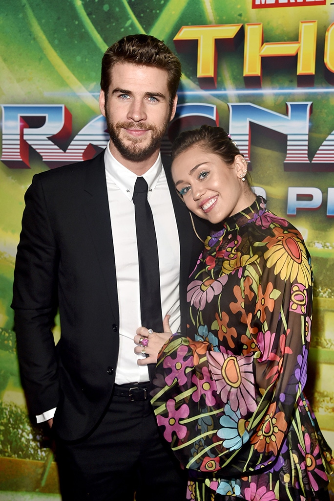 Miley Cyrus dating history, Liam Hemsworth 2017