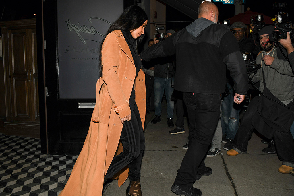 Kim Kardashian robbery, with security, 2017