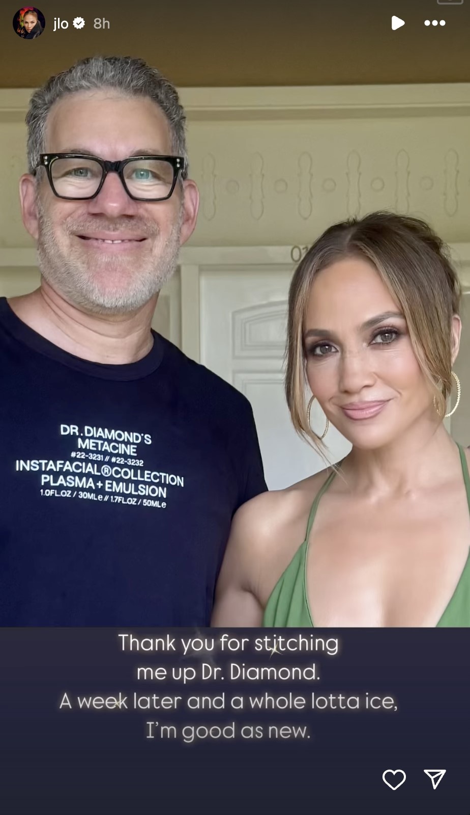 Jennifer Lopez AMAs Injury