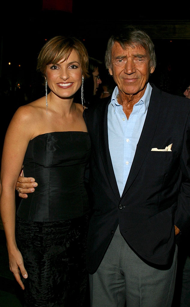 Mariska Hargitay and Mickey Hargitay at Law & Order: SVU 100th episode party, 2003