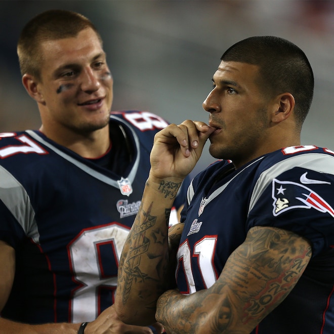 Rob Gronkowski, Aaron Hernandez