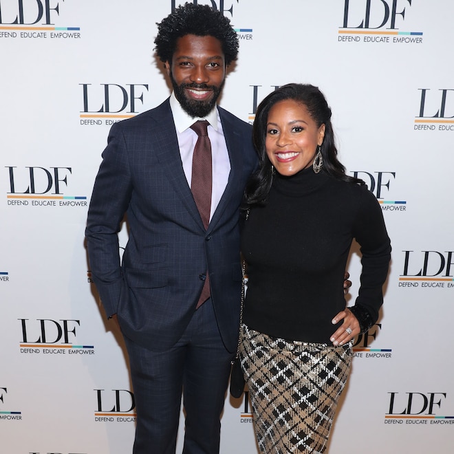 Sheinelle Jones and Uche Ojeh attend the NAACP LDF 33rd National Equal Justice Awards Dinner in 2019