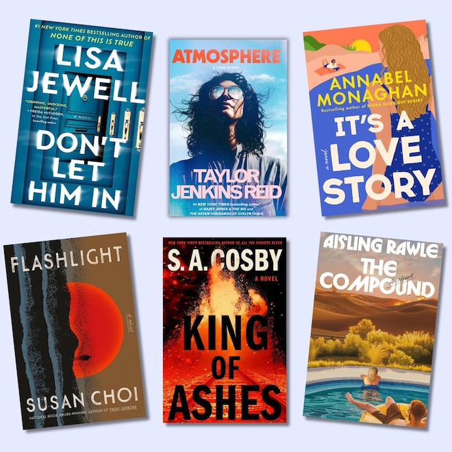 2025 Summer Book preview, Don't Let Him in, Atmosphere, It's a Love Story, Flashlight, King of Ashes, The Compound