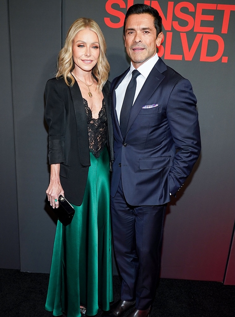 Kelly Ripa and Mark Consuelos attend the premiere of Broadway's Sunset Blvd.