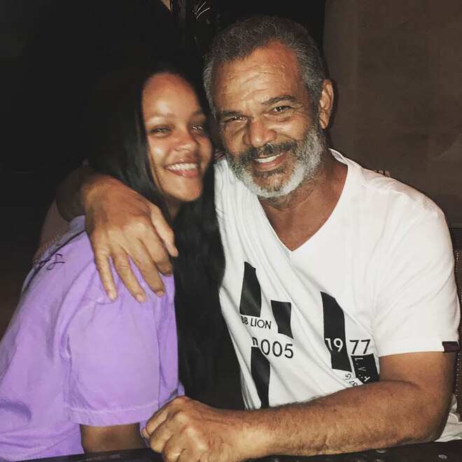 Rihanna and dad Ronald Fenty in 2018, Instagram