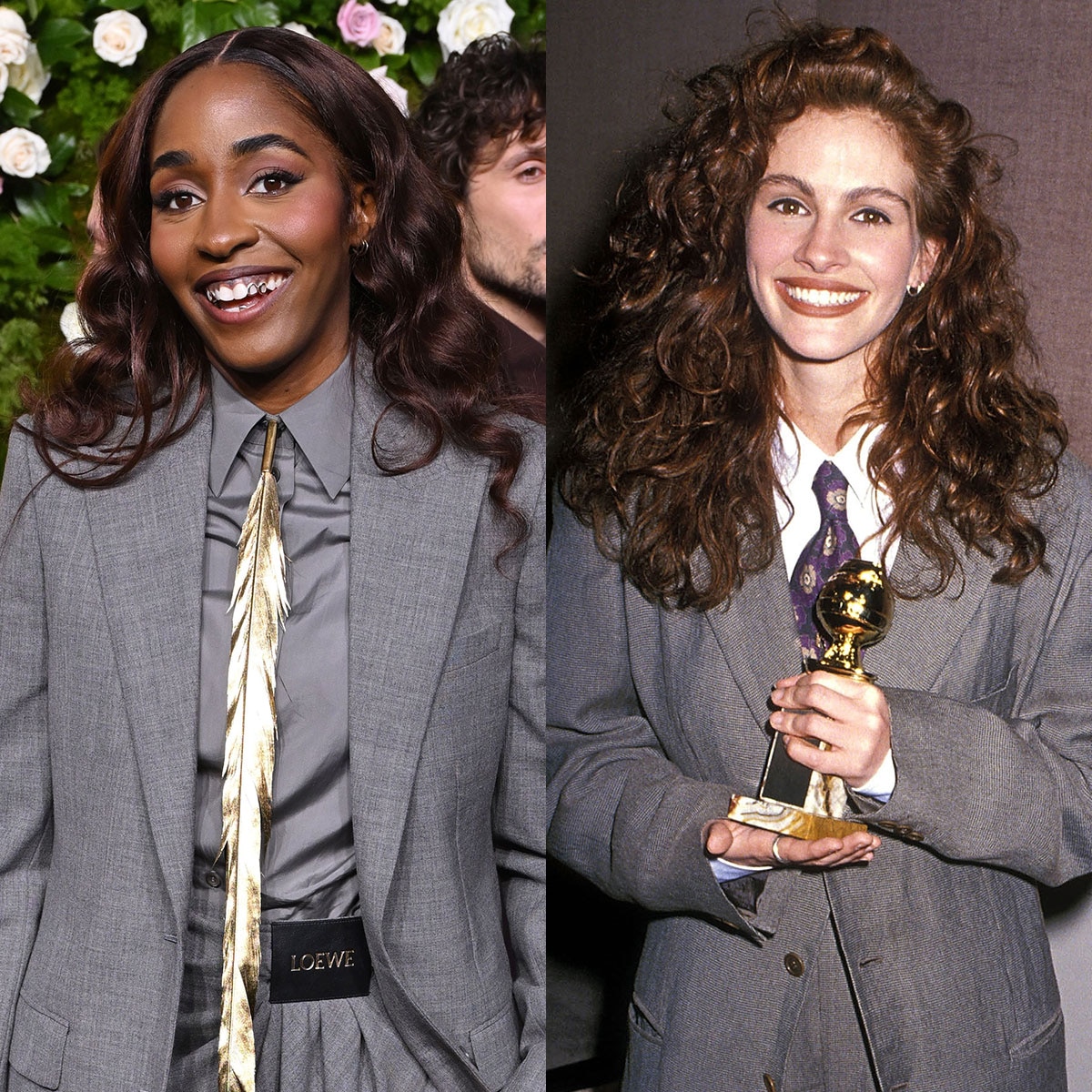 Ayo Edebiri, 2025 Golden Globes, Julia Roberts, 1990 Golden Globes