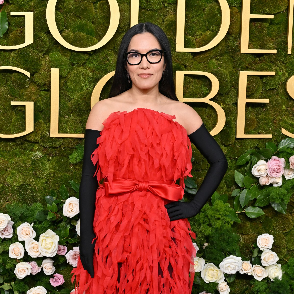 Ali Wong Used Curling Iron to Curl, Complete Dress