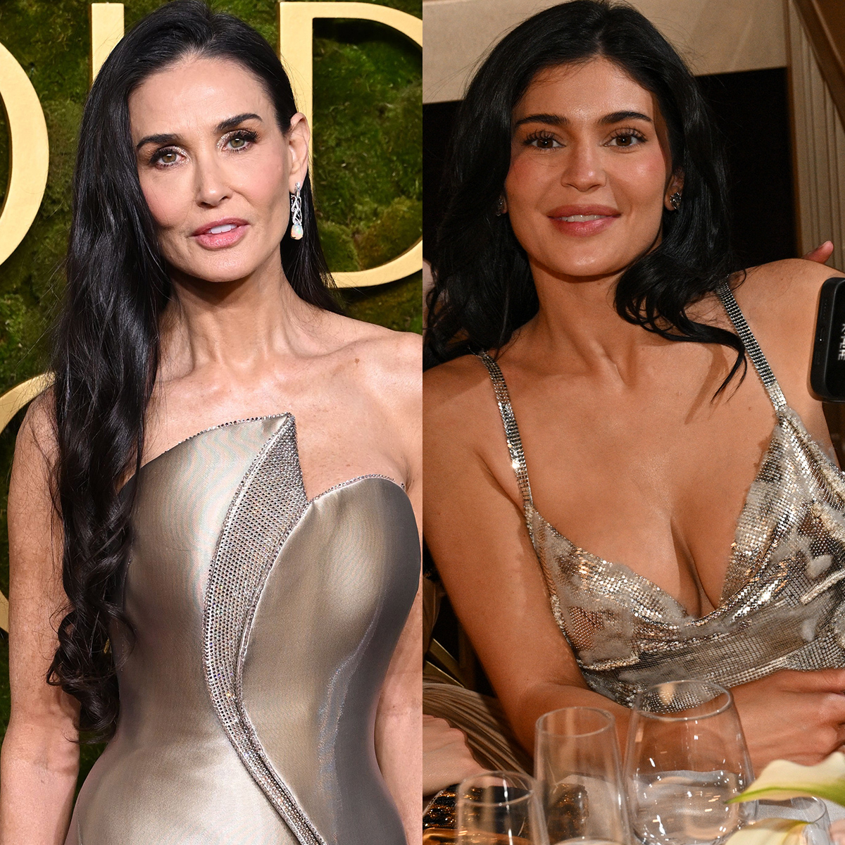 Demi Moore, Kylie Jenner, 2025 Golden Globe Awards